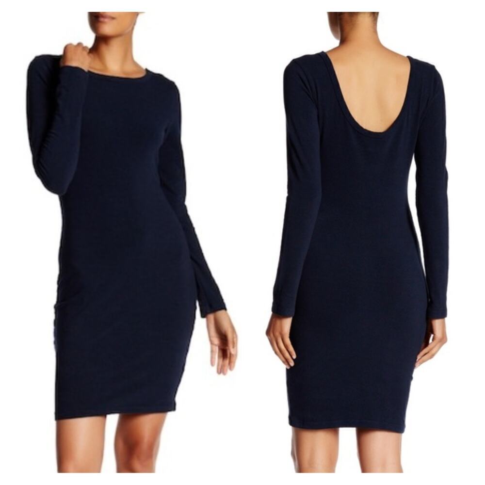 JAMES PERSE Skinny Scoop Back Dress Size 3